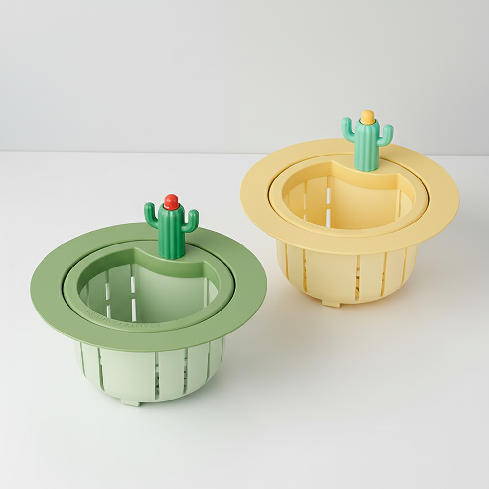 🔥🔥HEATWOLF® Cactus-Shaped Kitchen Sink Drain Strainer ✨Features a widened rim design that perfectly fits 99% of sinks, ensuring a stable, wobble-free fit🎁🎁