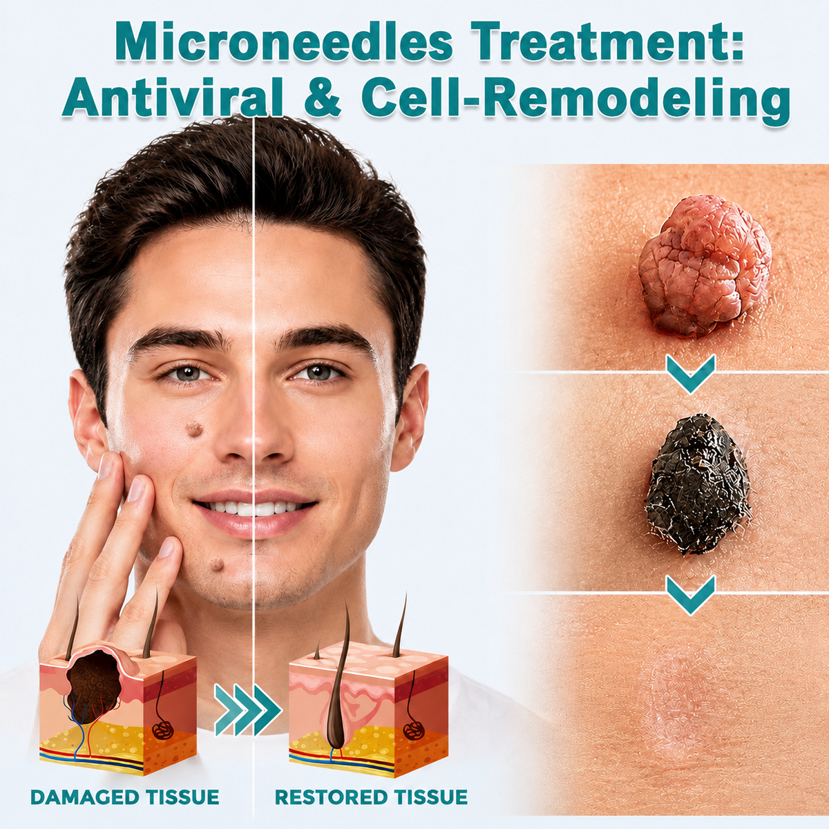 🇺🇸✅𝐇𝐞𝒂𝒍𝗿𝗶𝙯𝙚®2-in-1 Microneedle & Hydrocolloid Patch🔥| Removes Raised Moles, Acne, Flat Warts & Skin Tags | Helps Improve Wrinkles, Scars & Blemishes | Invisible Patches for Face & Body
