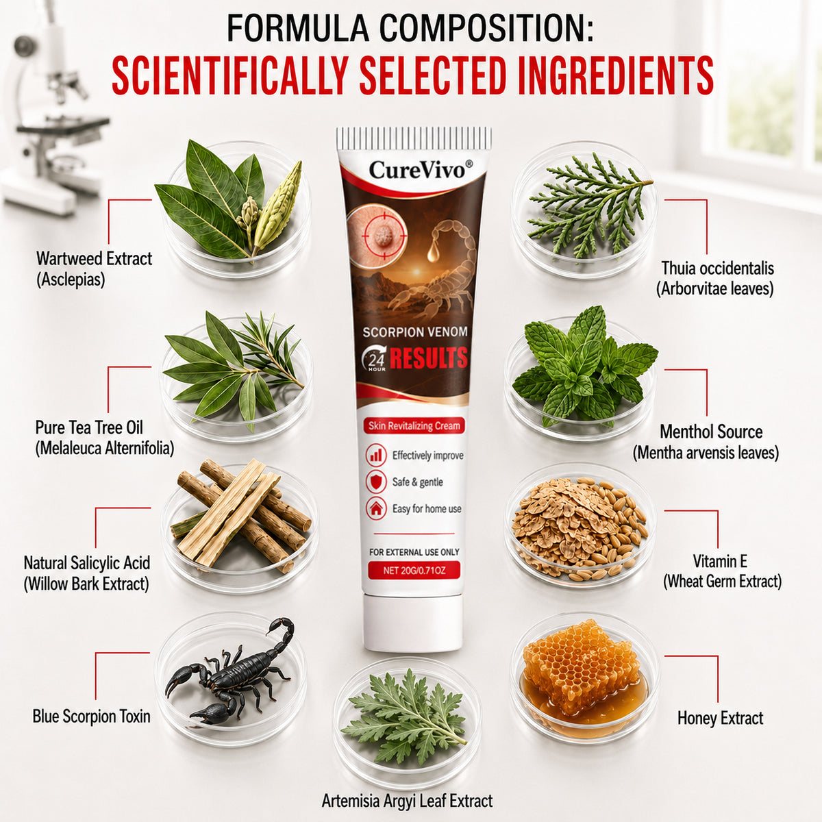 𝐎𝐟𝐟𝐢𝐜𝐢𝐚𝐥 𝐁𝐫𝐚𝐧𝐝 𝐒𝐭𝐨𝐫𝐞 |👨‍⚕️🔥𝗖𝘂𝗿𝗲𝗩𝗶𝘃𝗼® Scorpion Skin Care Cream | Advanced Skin Smoothing Treatment for Spots & Uneven Skin Appearance