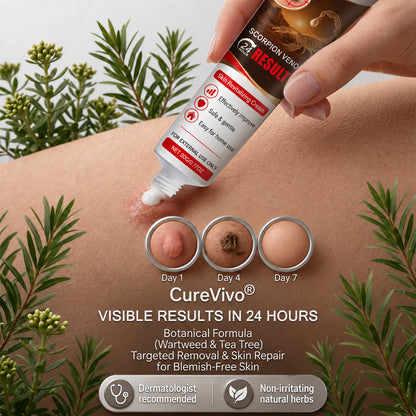 𝐎𝐟𝐟𝐢𝐜𝐢𝐚𝐥 𝐁𝐫𝐚𝐧𝐝 𝐒𝐭𝐨𝐫𝐞 |👨‍⚕️🔥𝗖𝘂𝗿𝗲𝗩𝗶𝘃𝗼® Scorpion Skin Care Cream | Advanced Skin Smoothing Treatment for Spots & Uneven Skin Appearance