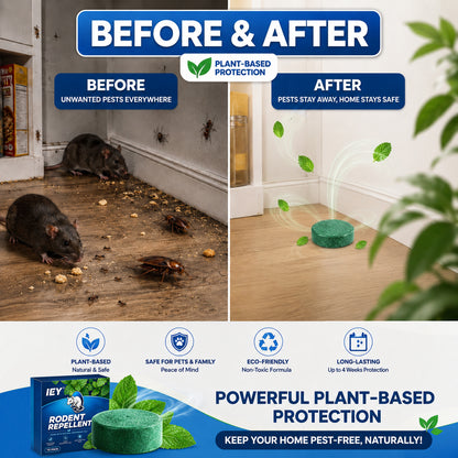 💥LAST DAY SALE 50%OFF💥🟢 Natural Peppermint Rodent Repellent Tablets – 10 Pack