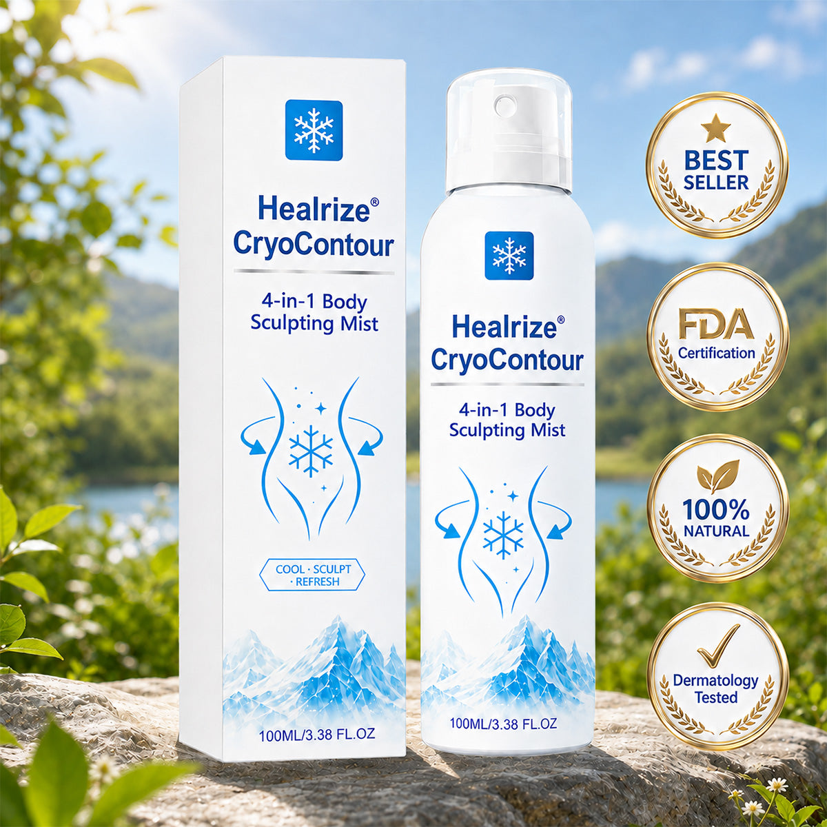 𝐇𝐞𝒂𝒍𝗿𝗶𝙯𝙚® CryoContour 4-in-1 Body Sculpting Mist