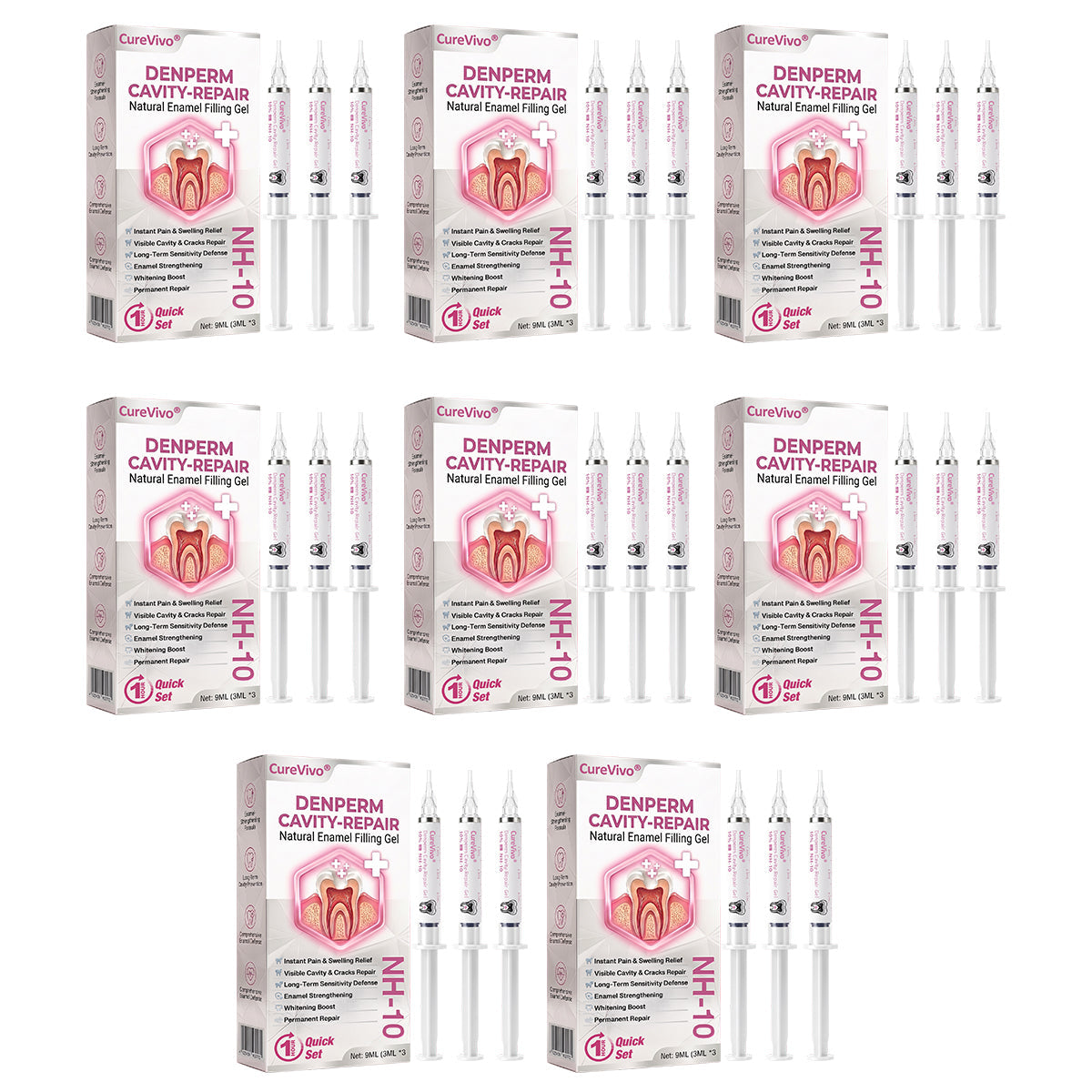 🇺🇸🦷👩‍⚕️CureViVo® DenPerm Cavity-Repair Natural Enamel Filling Gel👍
