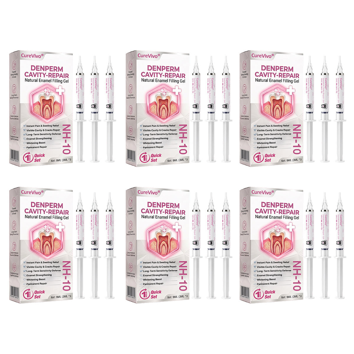 🇺🇸🦷👩‍⚕️CureViVo® DenPerm Cavity-Repair Natural Enamel Filling Gel👍