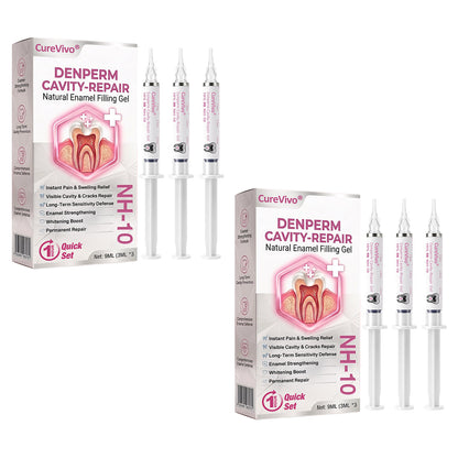 🇺🇸🦷👩‍⚕️CureViVo® DenPerm Cavity-Repair Natural Enamel Filling Gel👍