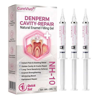 🇺🇸🦷👩‍⚕️CureViVo® DenPerm Cavity-Repair Natural Enamel Filling Gel👍