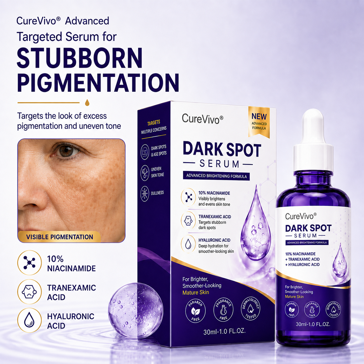 🐬CureVivo® Advanced Targeted Serum for Stubborn Pigmentation