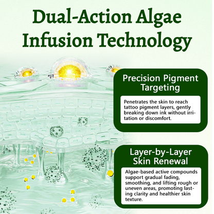 CureVivo® PureAlgae Ink Removal Support Spray 🌿 — Say Goodbye to Old Tattoo Pigment 💚, Fade Stubborn Ink ✨, Repair & Smooth Treated Skin 💧, Non-Laser ✅, Try It Now! 🔥