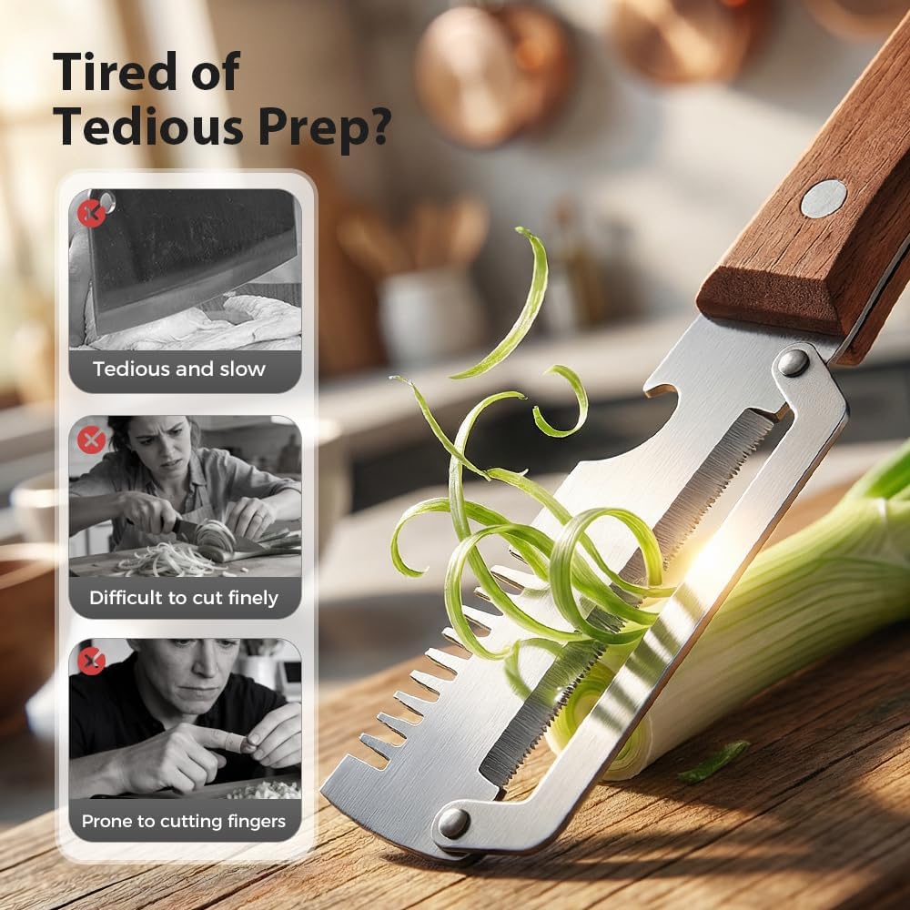 Enjoy 30% OFF for adding the second one | 🧡SVOZK®-3-in-1 Vegetable Peeler with Wooden Handle