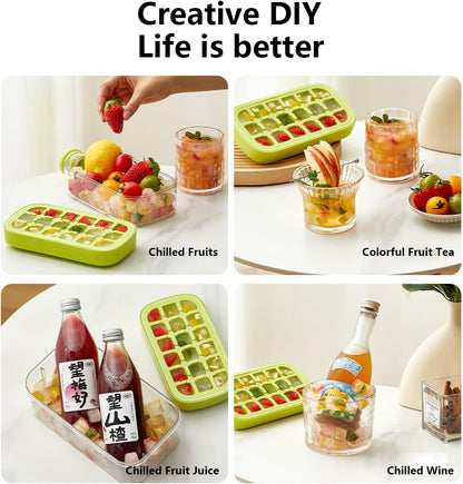 🔥BVJ®2-in-1 Contactless Ice Cube Tray & Water Bottle🧊