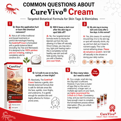 𝐎𝐟𝐟𝐢𝐜𝐢𝐚𝐥 𝐁𝐫𝐚𝐧𝐝 𝐒𝐭𝐨𝐫𝐞 |👨‍⚕️🔥𝗖𝘂𝗿𝗲𝗩𝗶𝘃𝗼® Scorpion Skin Care Cream | Advanced Skin Smoothing Treatment for Spots & Uneven Skin Appearance