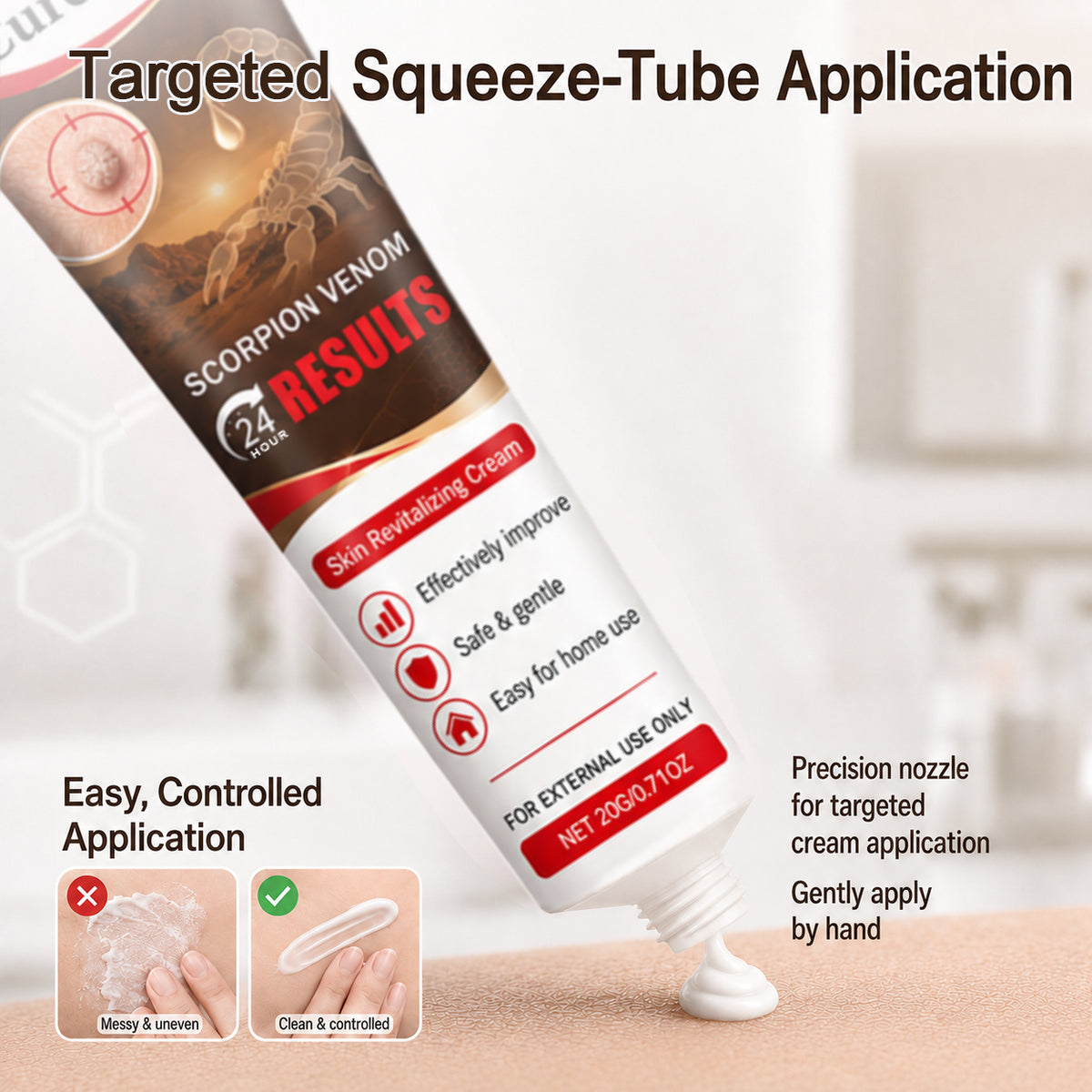 𝐎𝐟𝐟𝐢𝐜𝐢𝐚𝐥 𝐁𝐫𝐚𝐧𝐝 𝐒𝐭𝐨𝐫𝐞 |👨‍⚕️🔥𝗖𝘂𝗿𝗲𝗩𝗶𝘃𝗼® Scorpion Skin Care Cream | Advanced Skin Smoothing Treatment for Spots & Uneven Skin Appearance