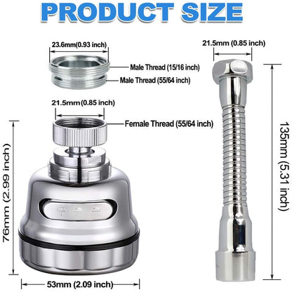 Upgraded 360° Rotatable Faucet Sprayer Head🌟