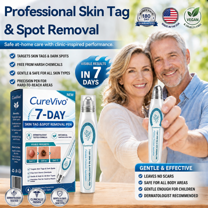 🌸CureVivo® 7-𝐷𝑎𝑦 𝗧𝐚𝐠 & 𝗦𝗽𝐨𝐭 𝐄𝐫𝒂𝒔𝒆𝒓✅🎉(Zero Pain, Zero 𝐒𝐜𝐚𝒓𝒔 Rollerball)