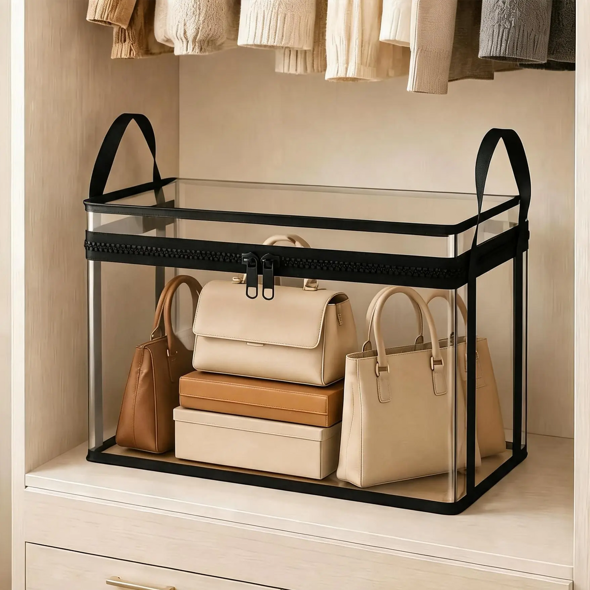 🏆LAST DAY BUY 2 GET 1 FREE!!💕HomeVault™🇬🇧 Transparent Storage Bag – Large, Dust & Moisture-Proof with Handle✨Ultimate All-in-One Organizer for Clothes, Toys, Books, Stuffed Animals & Absolutely Everything! 🧸📚👕🧦